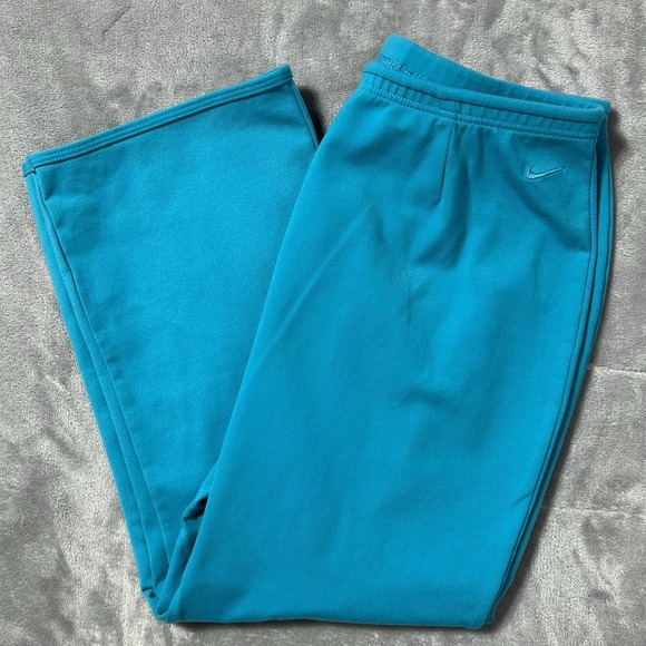 Nike Pants - Vintage Nike Stretch Pants Blue Teal Made in USA Nylon Spandex 80s 90s Medium